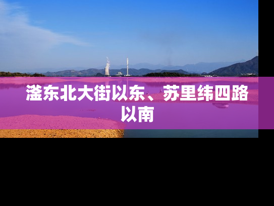 滏东北大街以东、苏里纬四路以南