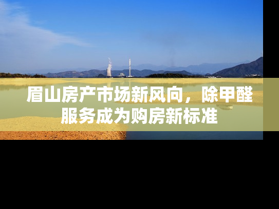 眉山房产市场新风向，除甲醛服务成为购房新标准