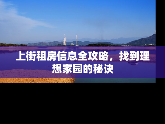 上街租房信息全攻略，找到理想家园的秘诀