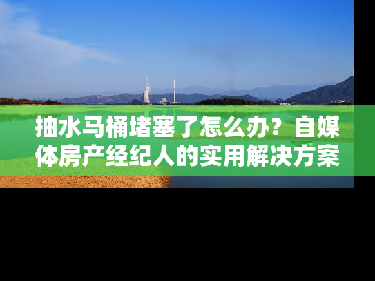 抽水马桶堵塞了怎么办？自媒体房产经纪人的实用解决方案