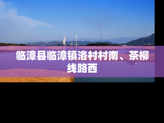 临漳县临漳镇洛村村南、茶柳线路西