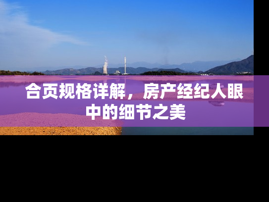 合页规格详解，房产经纪人眼中的细节之美