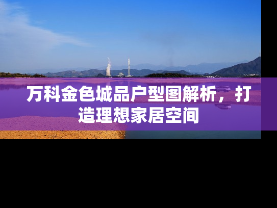 万科金色城品户型图解析，打造理想家居空间