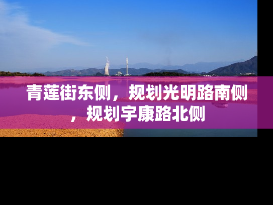 青莲街东侧，规划光明路南侧，规划宇康路北侧